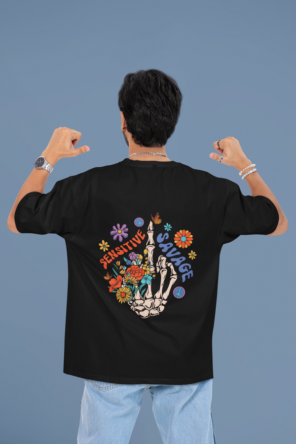 SAVAGE COTTON TERRY oversized T-shirt