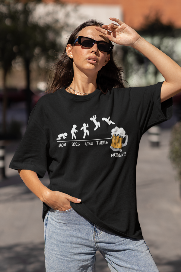 BEER COTTON TERRY oversized T-shirt