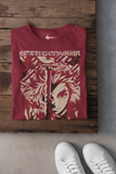MAROON MANIME 100% COTTON T-SHIRT