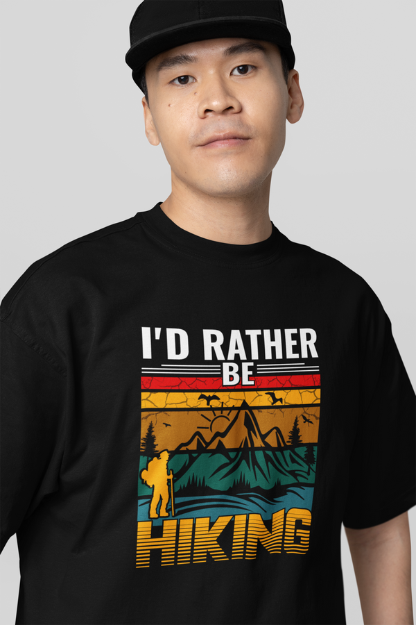 HIKING COTTON TERRY OVERSIZED T-shirt