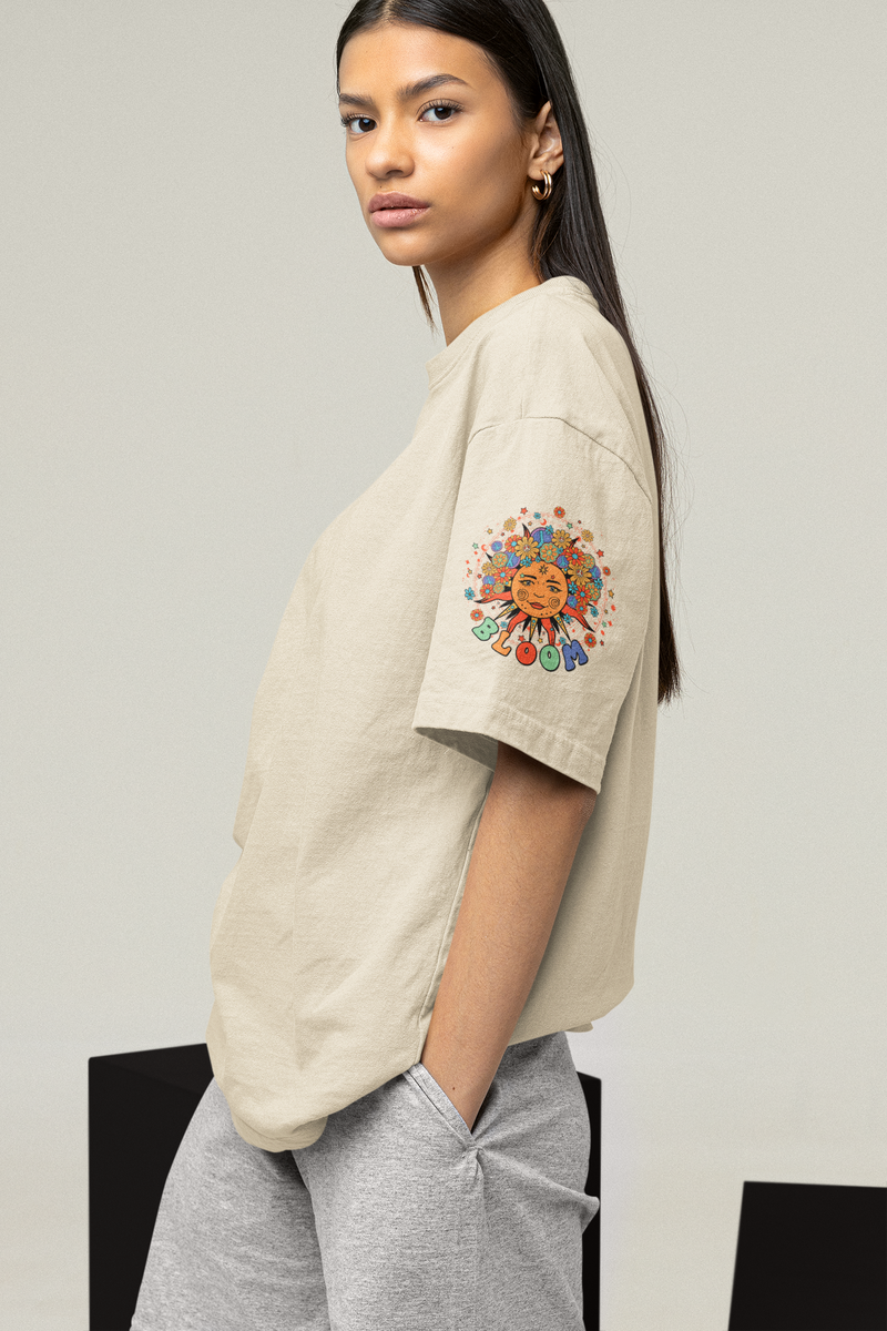 WILDERNESS BLOOM COTTON TERRY oversized Tshirt