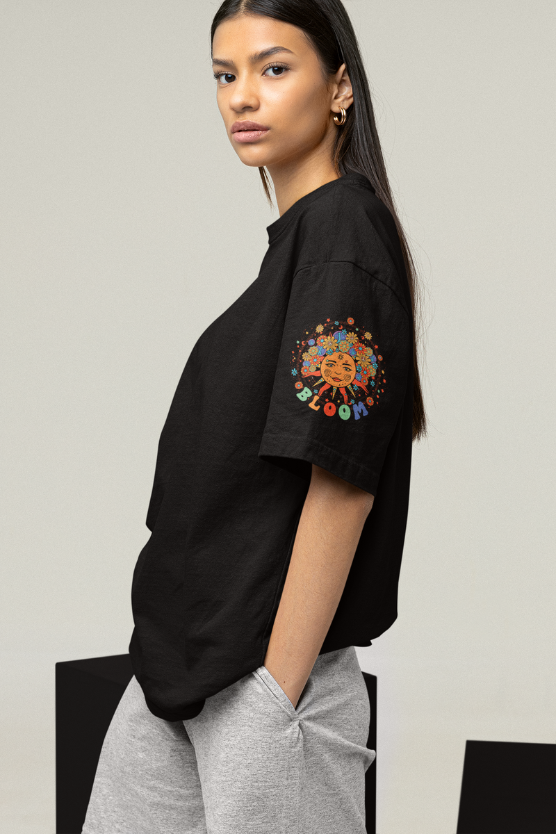WILDERNESS BLOOM COTTON TERRY oversized Tshirt