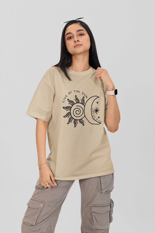 MOON  COTTON TERRY OVERSIZED T-shirt