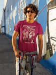 MAROON MANIME 100% COTTON T-SHIRT