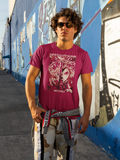 MAROON MANIME 100% COTTON T-SHIRT