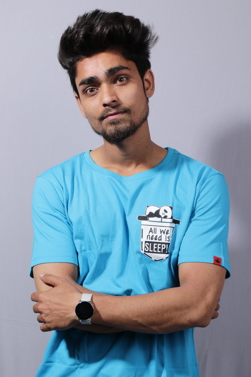 All We Need is Sleep T-shirt Blue ( Unisex )