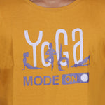 YOGA MODE-ON yellow T-shirt (UNISEX FIT)