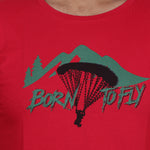 BORN TO FLY RED (UNISEX FIT)
