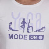 YOGA MODE-ON white T-shirt (UNISEX FIT)