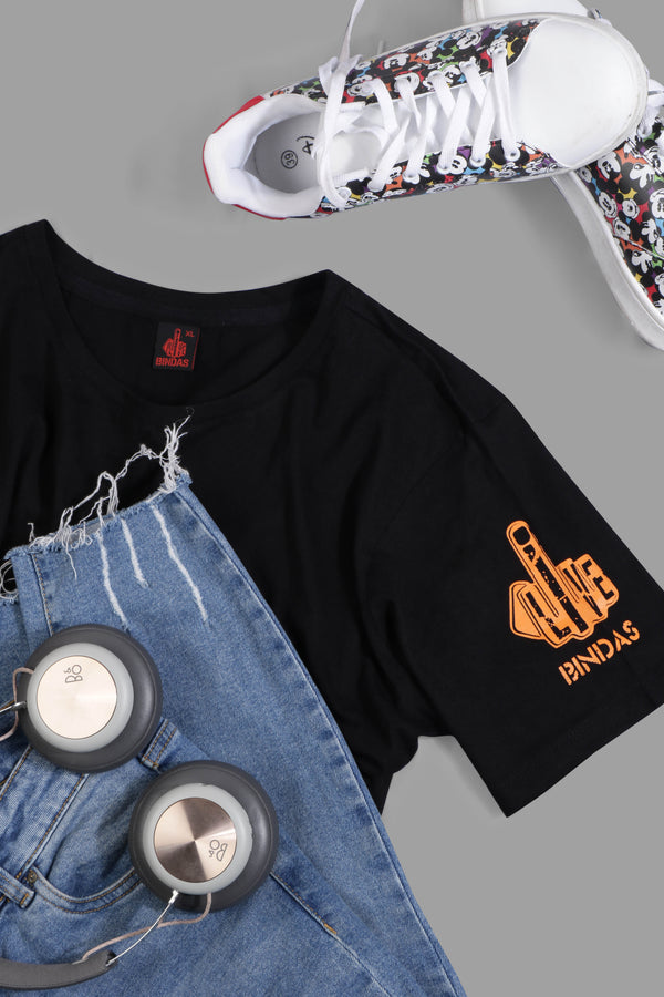 LiveBindas Signature TEE BLACK ( UNISEX FIT)