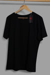 DEEP BLACK PREMIUM COTTON SOLID COLOUR T-SHIRT ( UNISEX FIT)