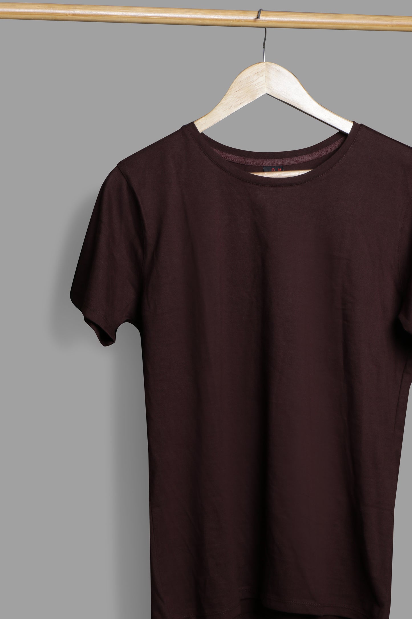 CHOCOLATE BROWN PREMIUM COTTON SOLID COLOUR T-SHIRT(UNISEX FIT)