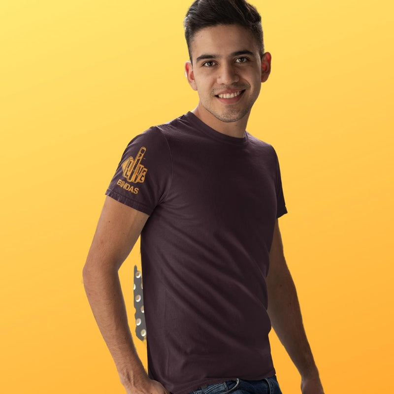 LiveBindas Signature TEE Brown ( UNISEX FIT)