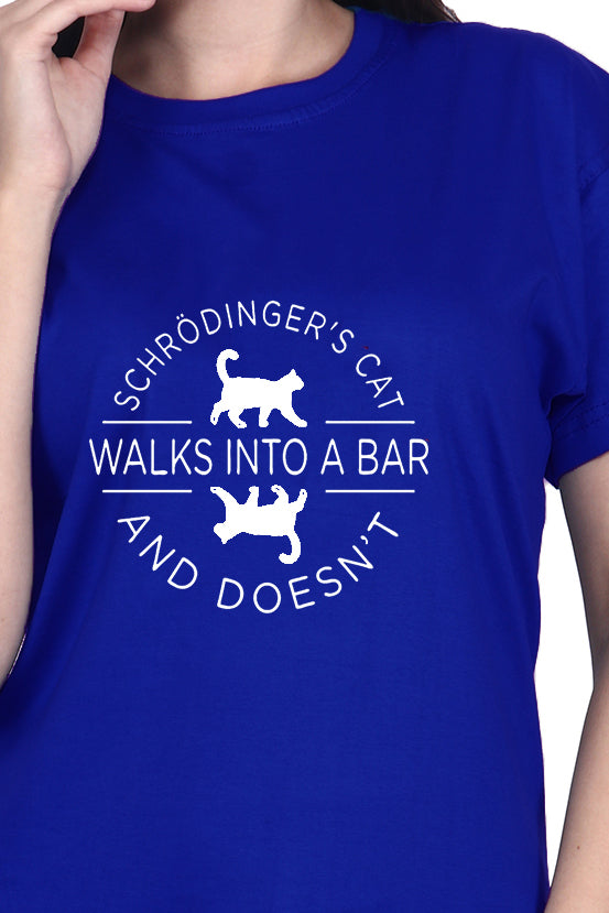 Schrodinger's Cat Walks Into a (F) - Royal Blue