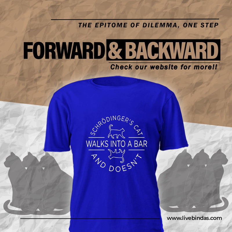 Schrodinger's Cat Walks Into a (M) - Royal blue