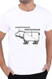 Hippopotamus-Hippopotenuse (M) - White