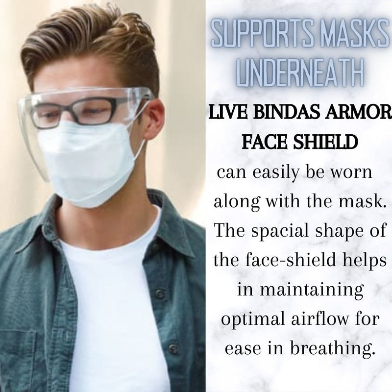 LIVE BINDAS ARMOR FACE SHIELD