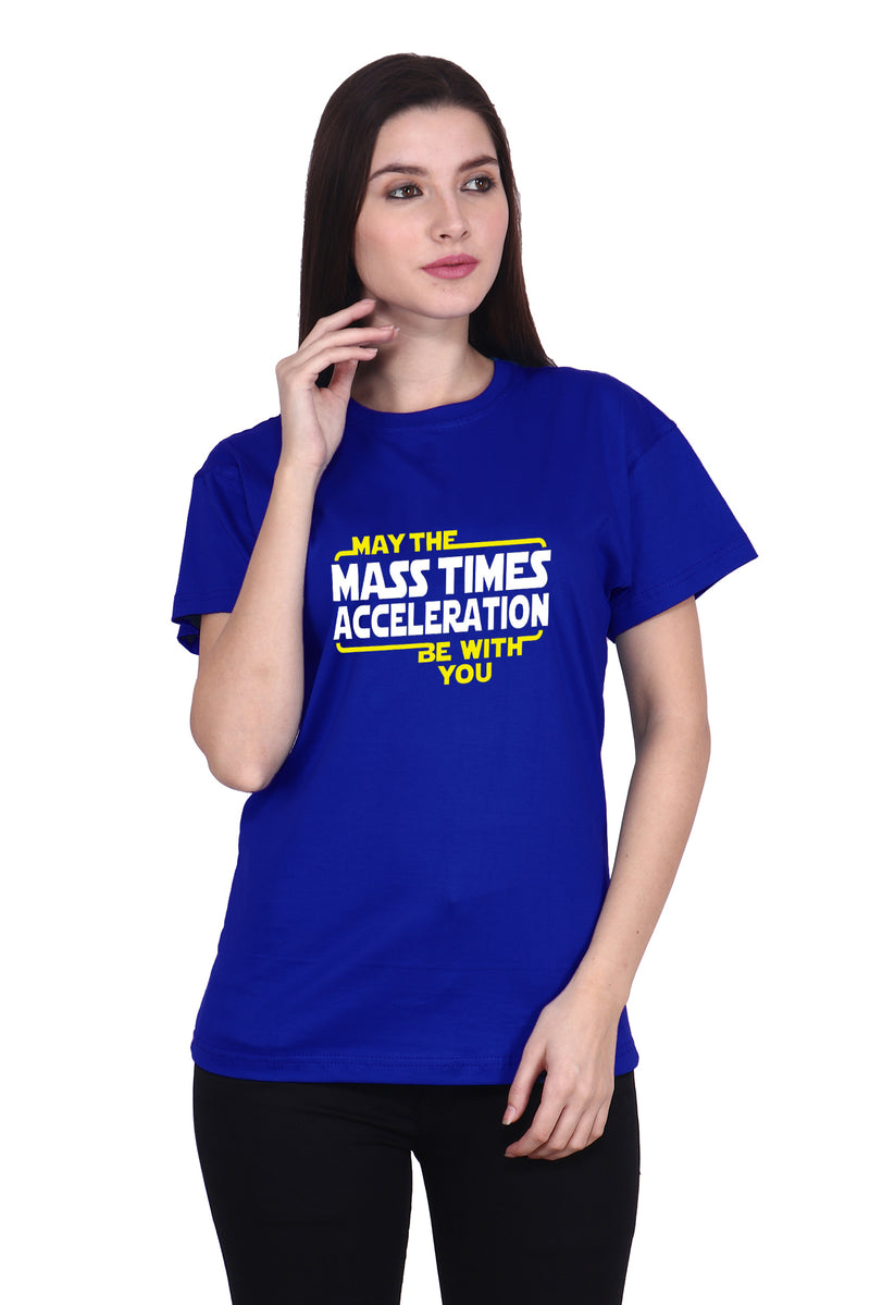 May the Mass Times Acceleration (F) - Royal Blue