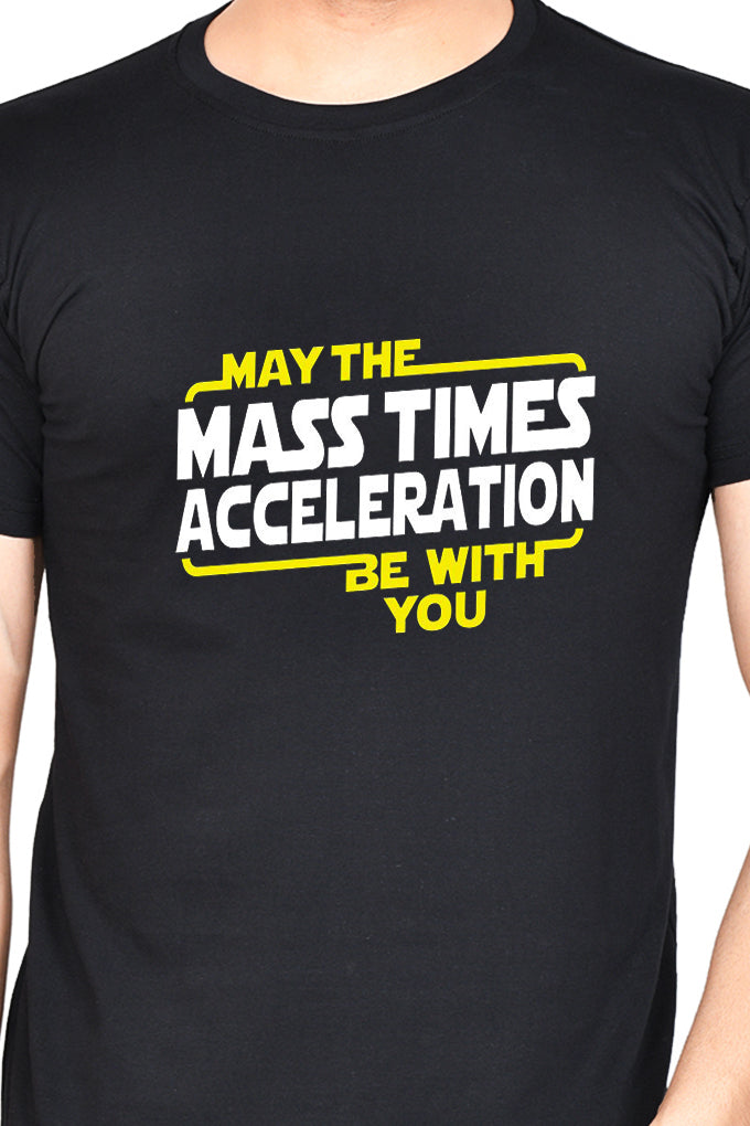 May the Mass Times Acceleration (M) - Black