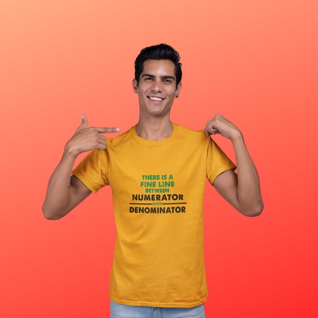 There is a fine line (M) - Mustard Yellow