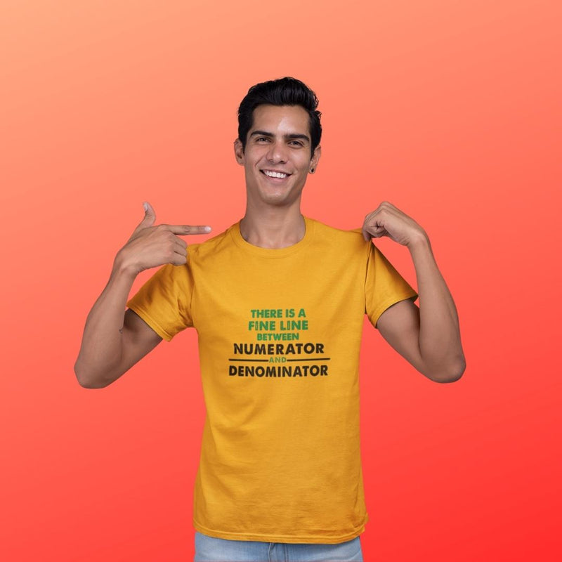 There is a fine line (M) - Mustard Yellow