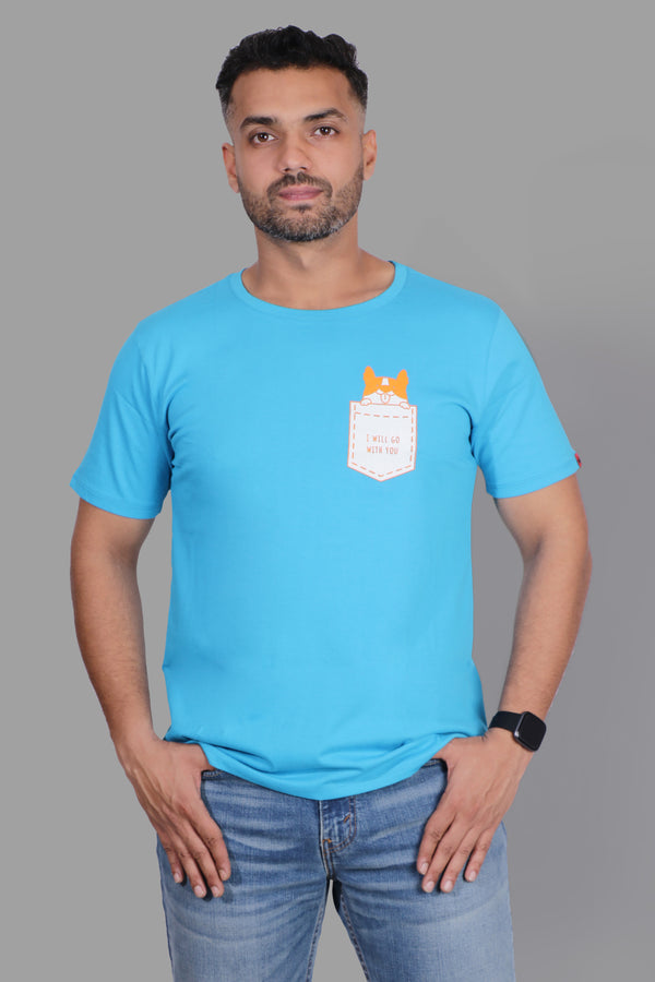 POCKET PUPPY BLUE ( UNISEX FIT)