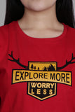 EXPLORE MORE RED (UNISEX FIT )