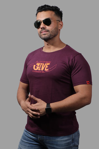 GIVE wine T-SHIRT (UNISEX FIT)