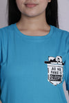 All We Need is Sleep T-shirt Blue ( Unisex )
