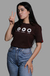 PAUSE.PLAY.STOP Chocolate Brown T-shirt (UNISEX FIT)