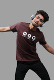 PAUSE.PLAY.STOP Chocolate Brown T-shirt (UNISEX FIT)