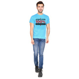 Always Give 100% Unless (M) - Turquoise Blue