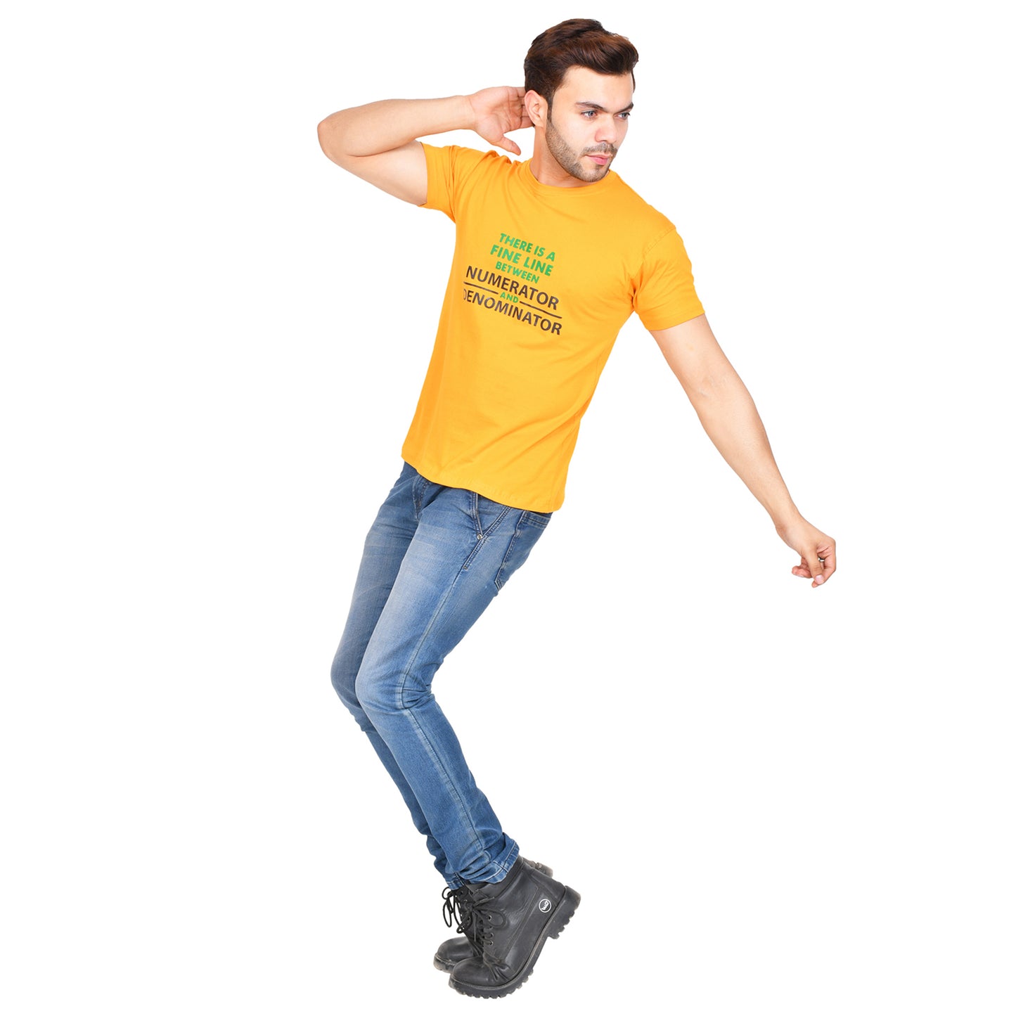 There is a fine line (M) - Mustard Yellow