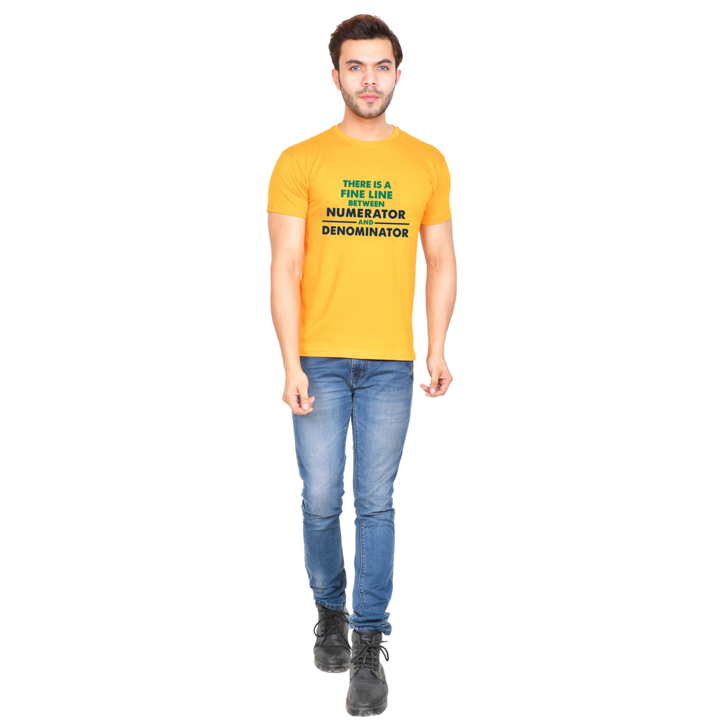 There is a fine line (M) - Mustard Yellow