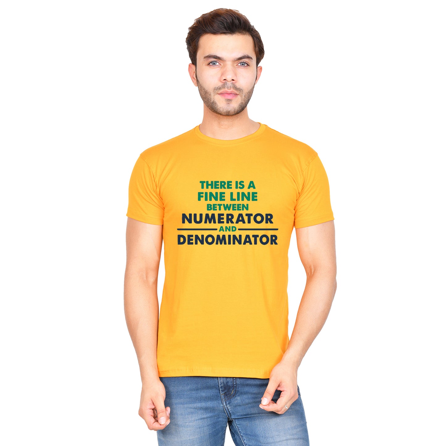 There is a fine line (M) - Mustard Yellow
