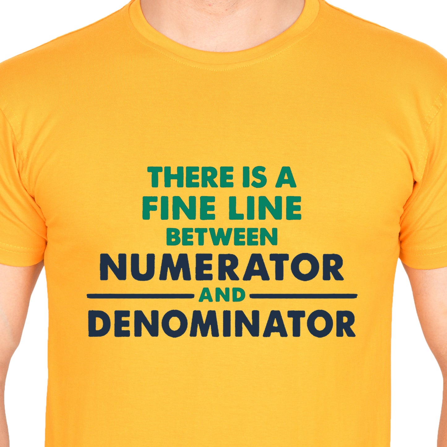 There is a fine line (M) - Mustard Yellow