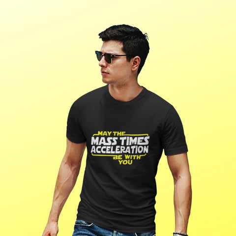 May the Mass Times Acceleration (M) - Black