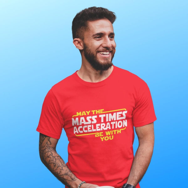May the Mass Times Acceleration (M) - Red