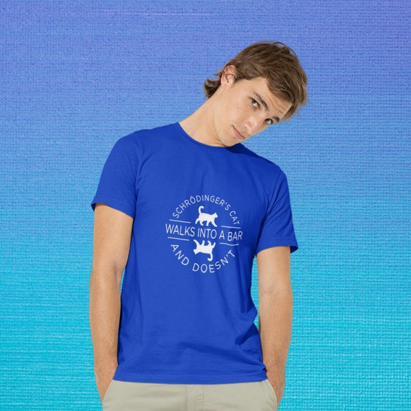 Schrodinger's Cat Walks Into a (M) - Royal blue