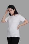 WHITE PREMIUM COTTON SOLID COLOUR T-SHIRT (UNISEX FIT)
