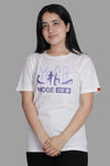 YOGA MODE-ON white T-shirt (UNISEX FIT)