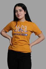 YOGA MODE-ON yellow T-shirt (UNISEX FIT)