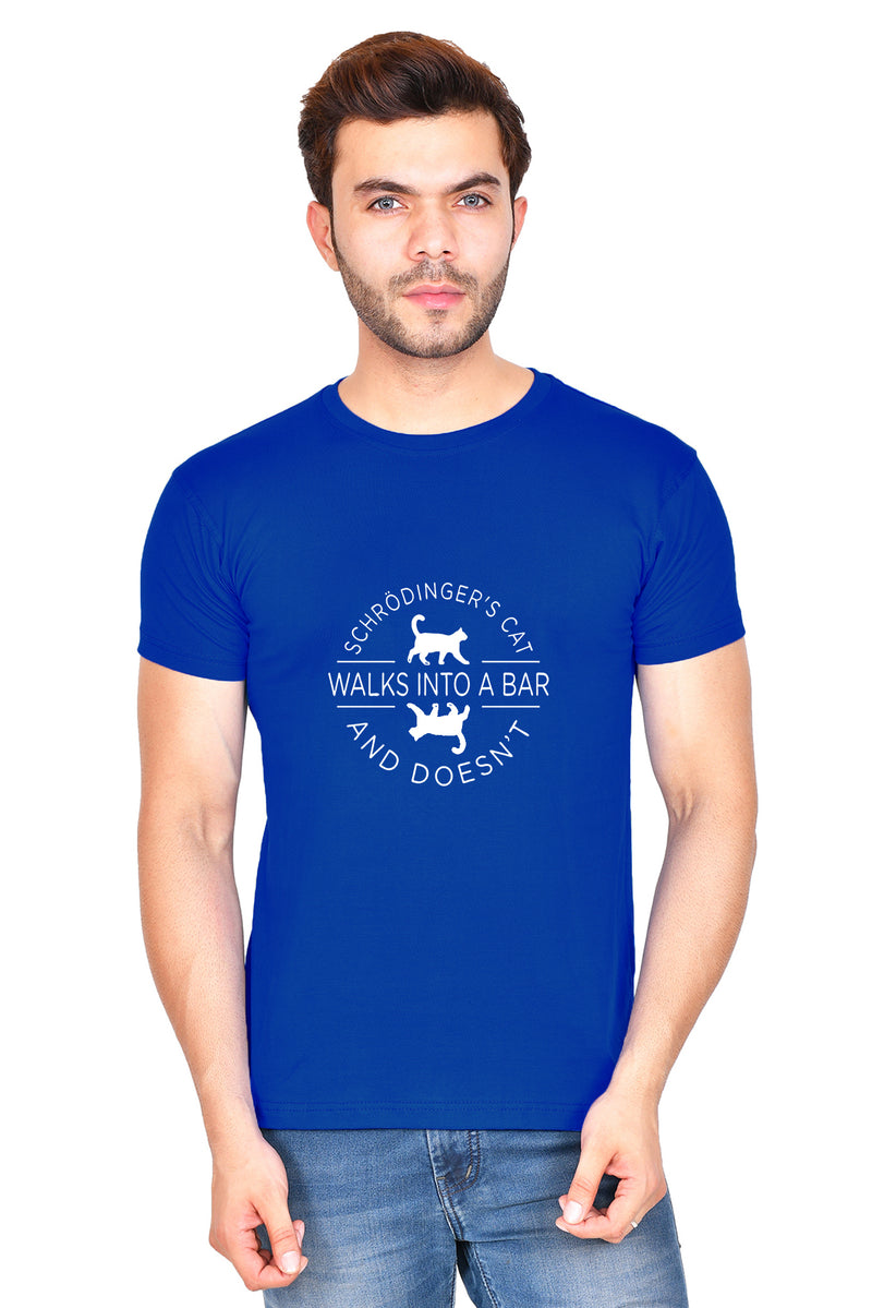 Schrodinger's Cat Walks Into a (M) - Royal blue