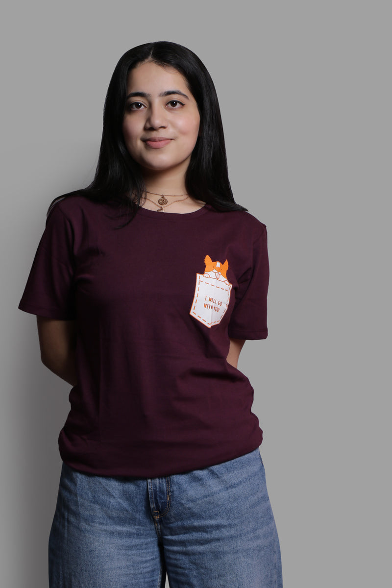 POCKET PUPPY WINE ( UNISEX FIT )