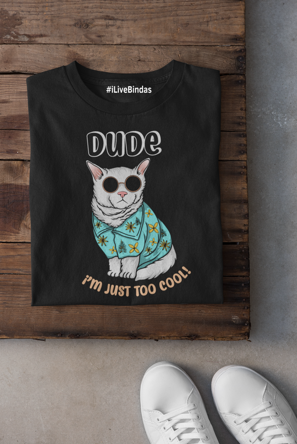 COOL DUDE 100% COTTON T-SHIRT (UNISEX FIT)