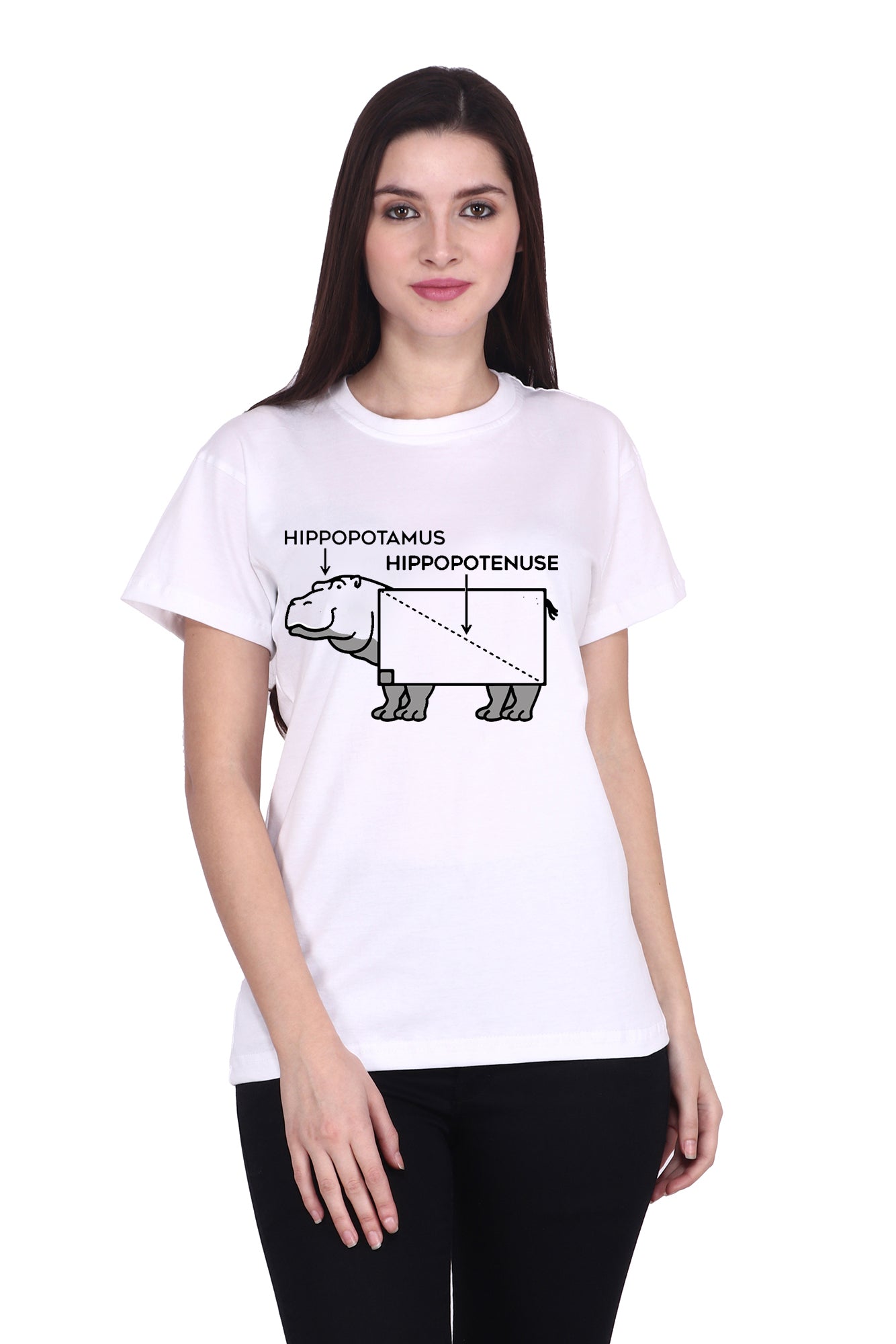 Hippopotamus-Hippopotenuse (F) - White