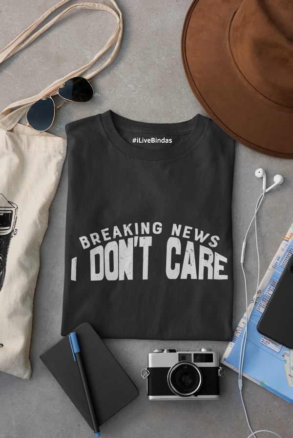 I DON'T CARE 100% COTTON T-SHIRT (UNISEX FIT)