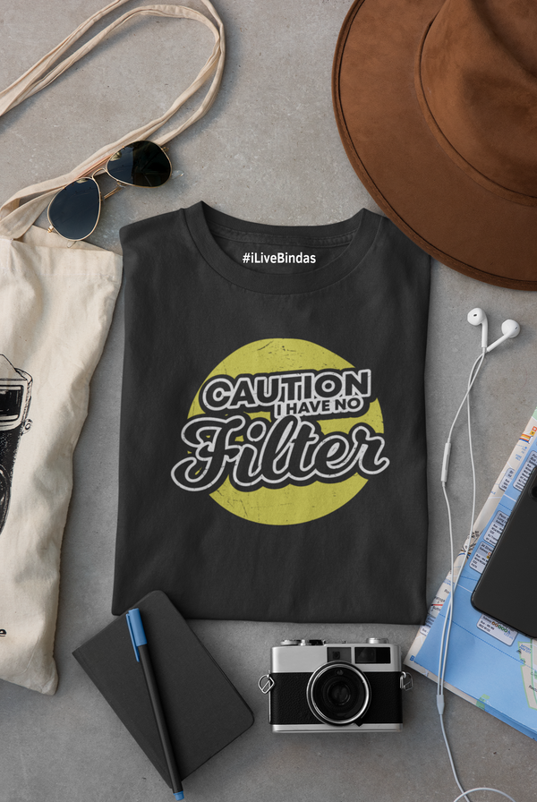 NO FILTER  100% COTTON T-SHIRT (UNISEX FIT)