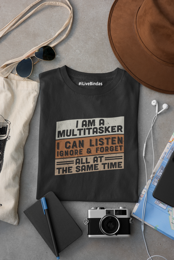 MULTITASKER 100% COTTON T-SHIRT (UNISEX FIT)
