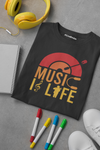MUSIC IS LIFE 100% COTTON T-SHIRT (UNISEX FIT)